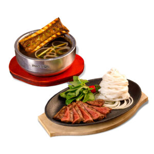 Phở thố đá steak