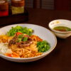Mixed Dry Pho Noodle with Stir-Fried Beef Vegetables