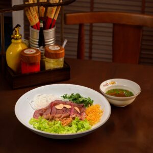 Mixed Dry Pho with Beef Steak - Pho Sol